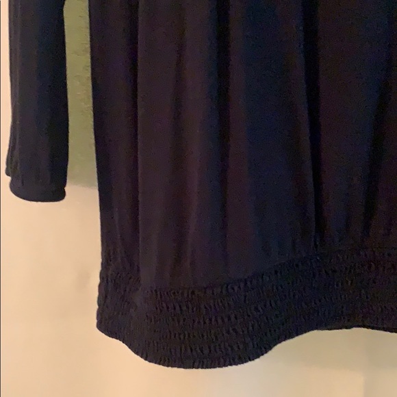 American Eagle L black 3/4 sleeve viscose blouse - Picture 2 of 4